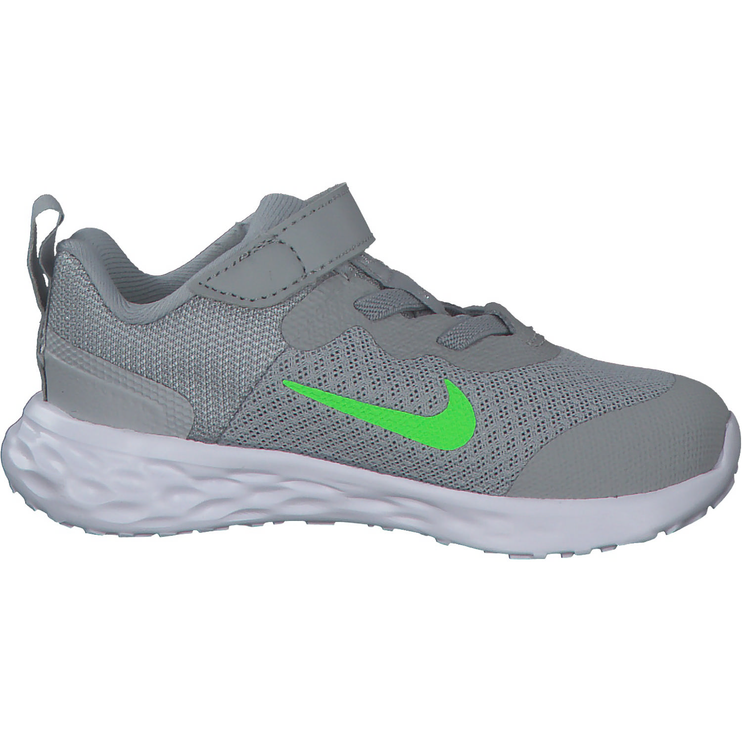 Nike Revolution 6 DD1094 M, Sneakers Low, Kinder, Grau (Hellgrau/Grün)