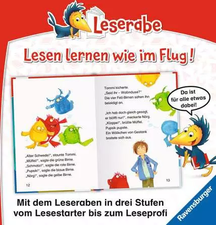 Leserabe - 1. Lesestufe: Achtung, die Motz-Monster kommen!