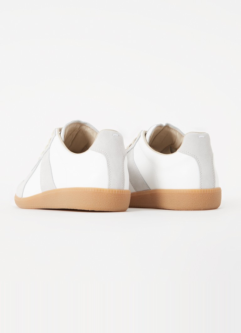 Maison Margiela Replica calfskin sneaker with suede details