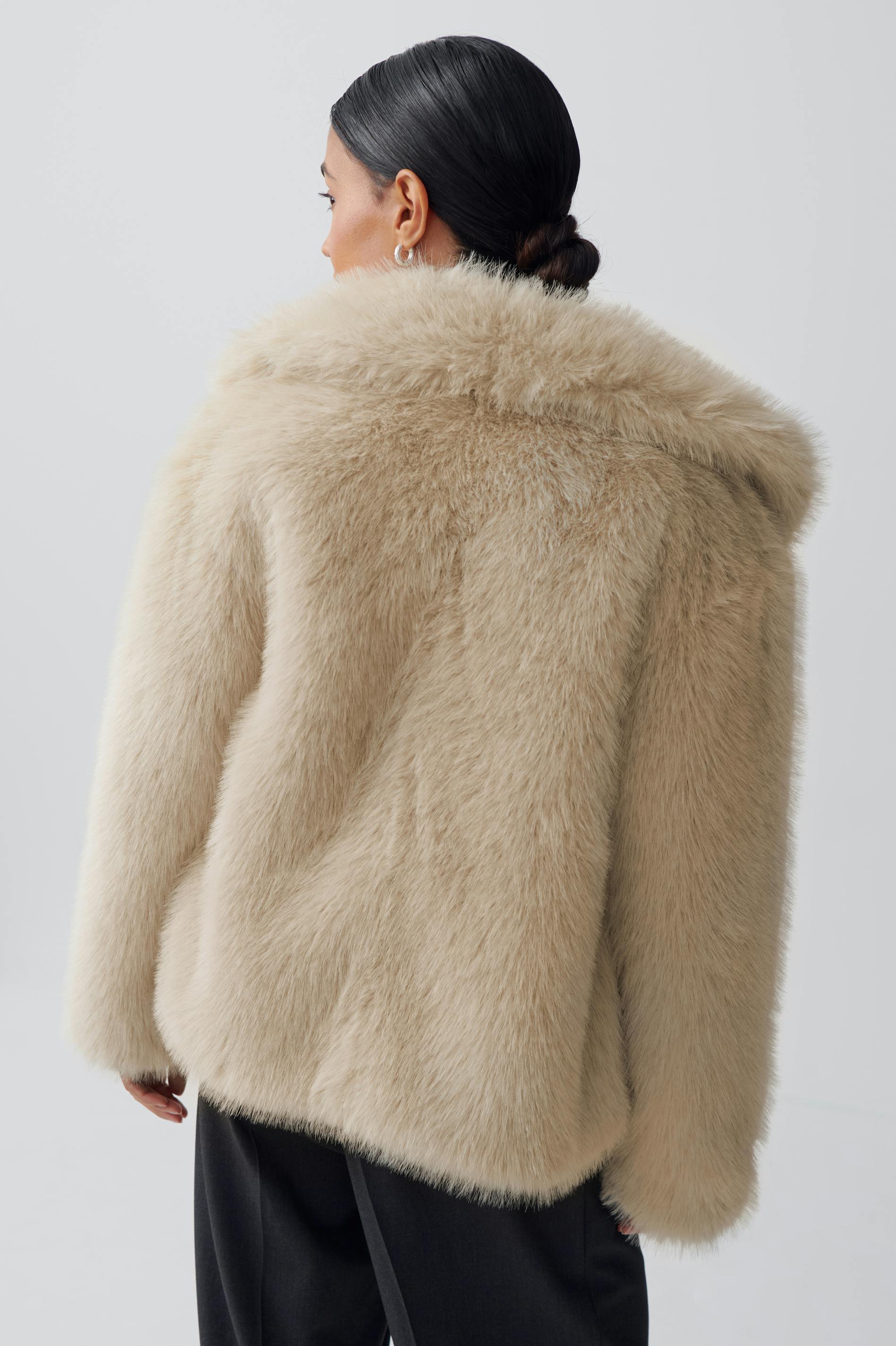 Faux fur coat