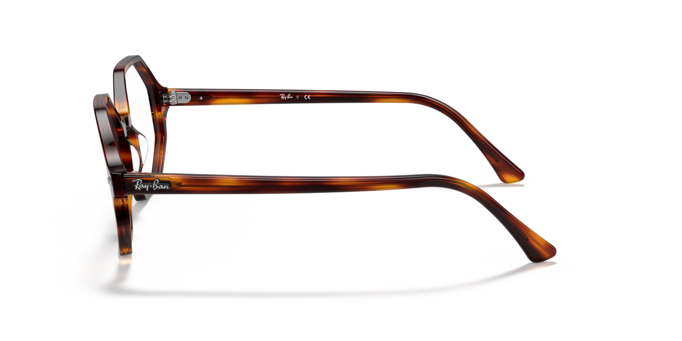 BRITT OPTICS - Ochelari de soare cu dungi Havana lucioși