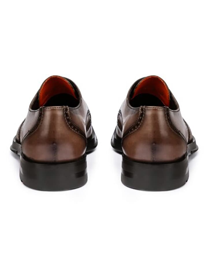 LLOYD Leder-Schnürschuhe in Braun günstig kaufen