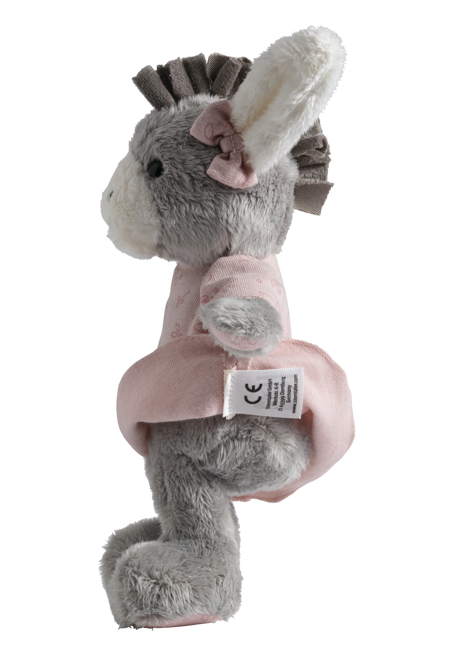 Kuscheltier Esel Emmi Girl mit eingesetzter Rassel