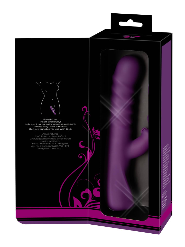 Javida Rabbitvibrator 2 Function Rabbit Vibrator in lila günstig kaufen 24 cm