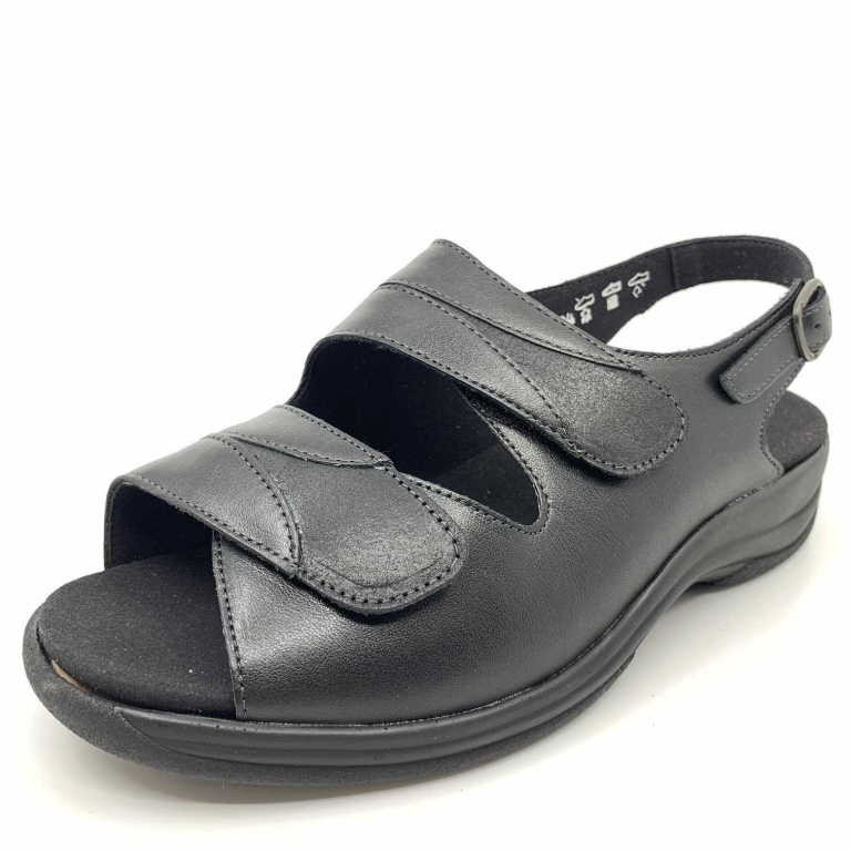 SOLIDUS Komfort Sandalen schwarz Moni
