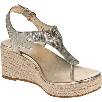Michael Kors Laney Thong Keilsandale in gold