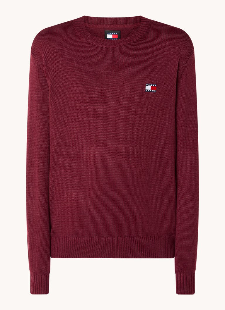Tommy Hilfiger Fine-knit wool blend pullover with logo