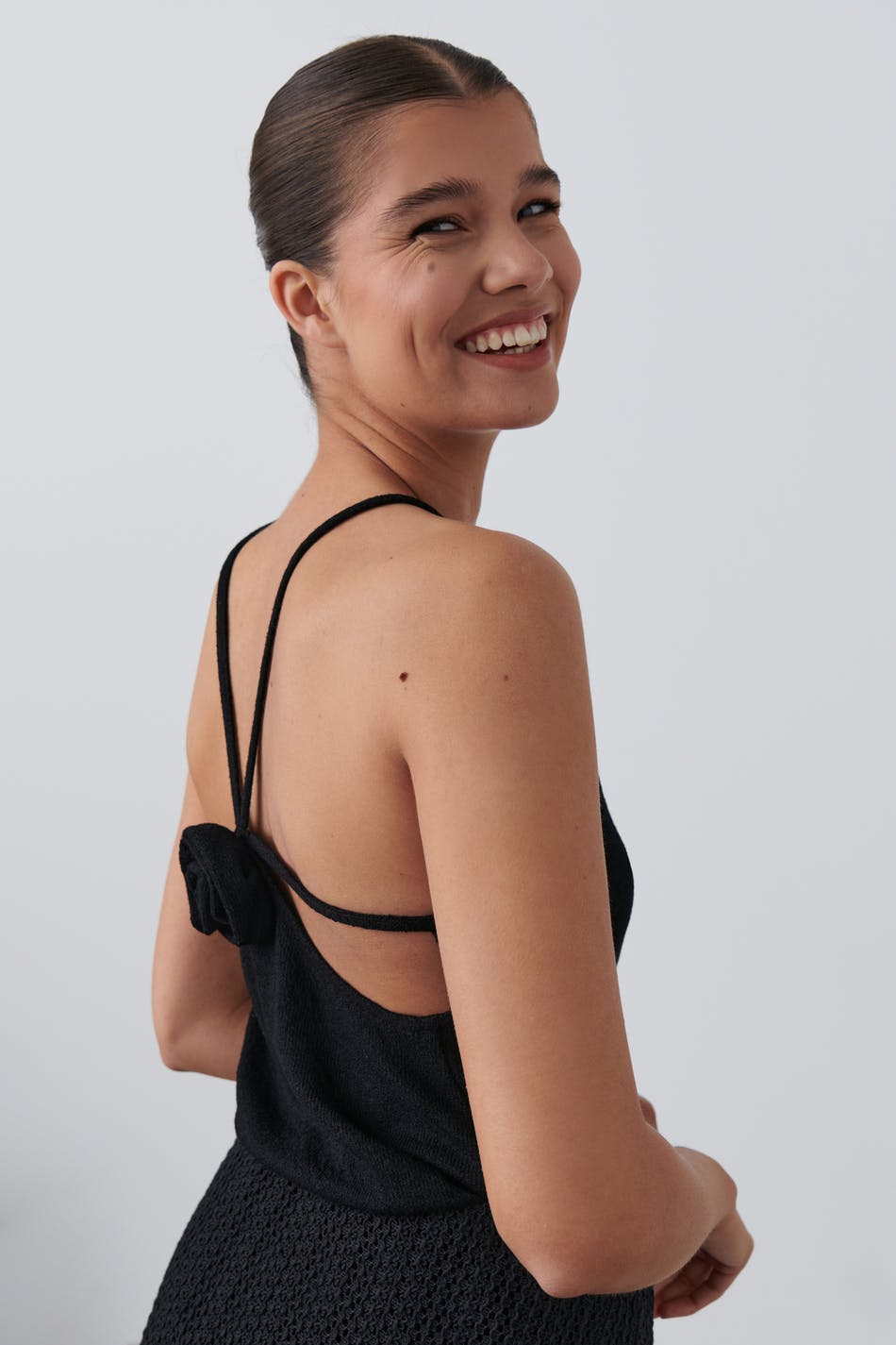 Rose strap singlet