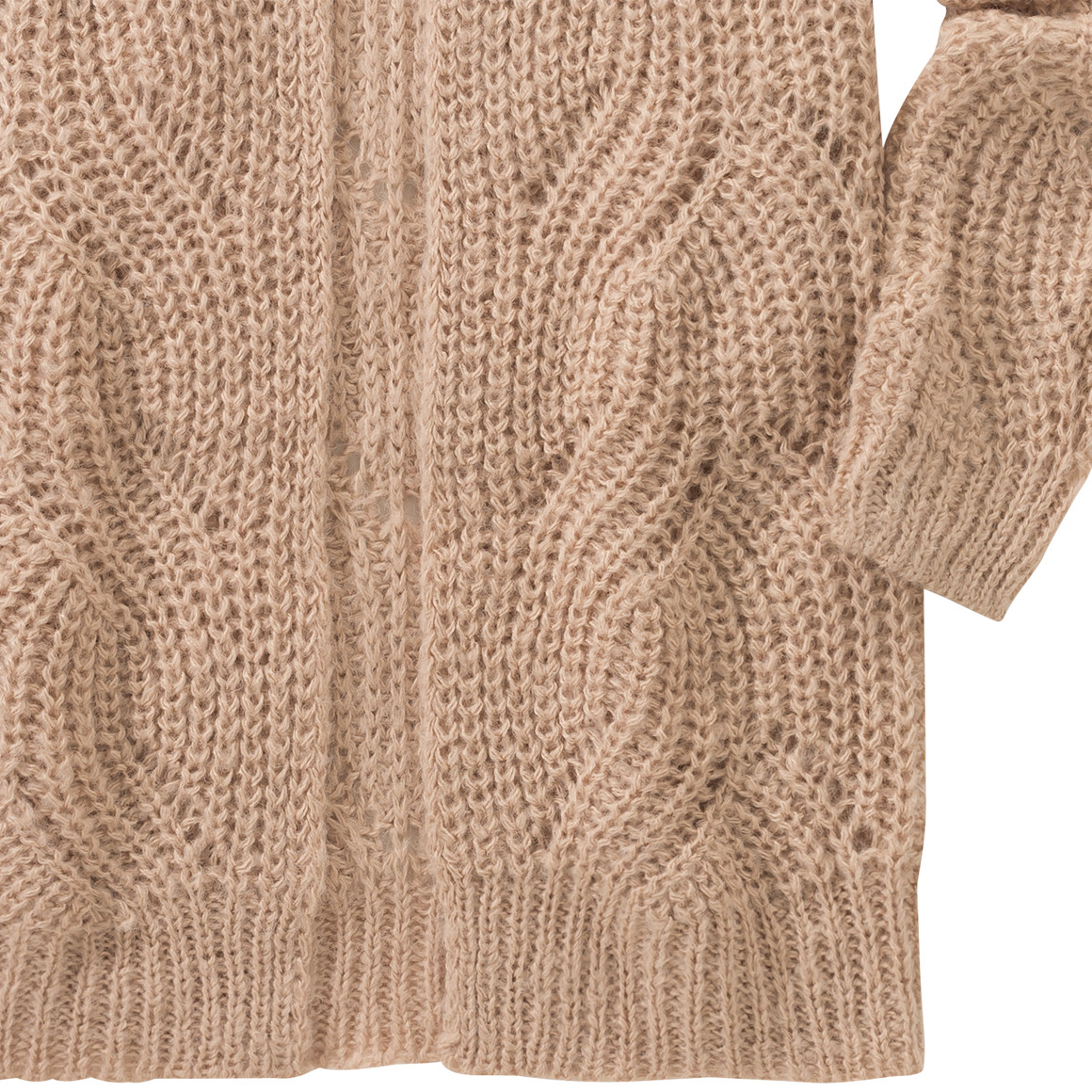 Mädchen Strickjacke mit Lochstrick-Muster