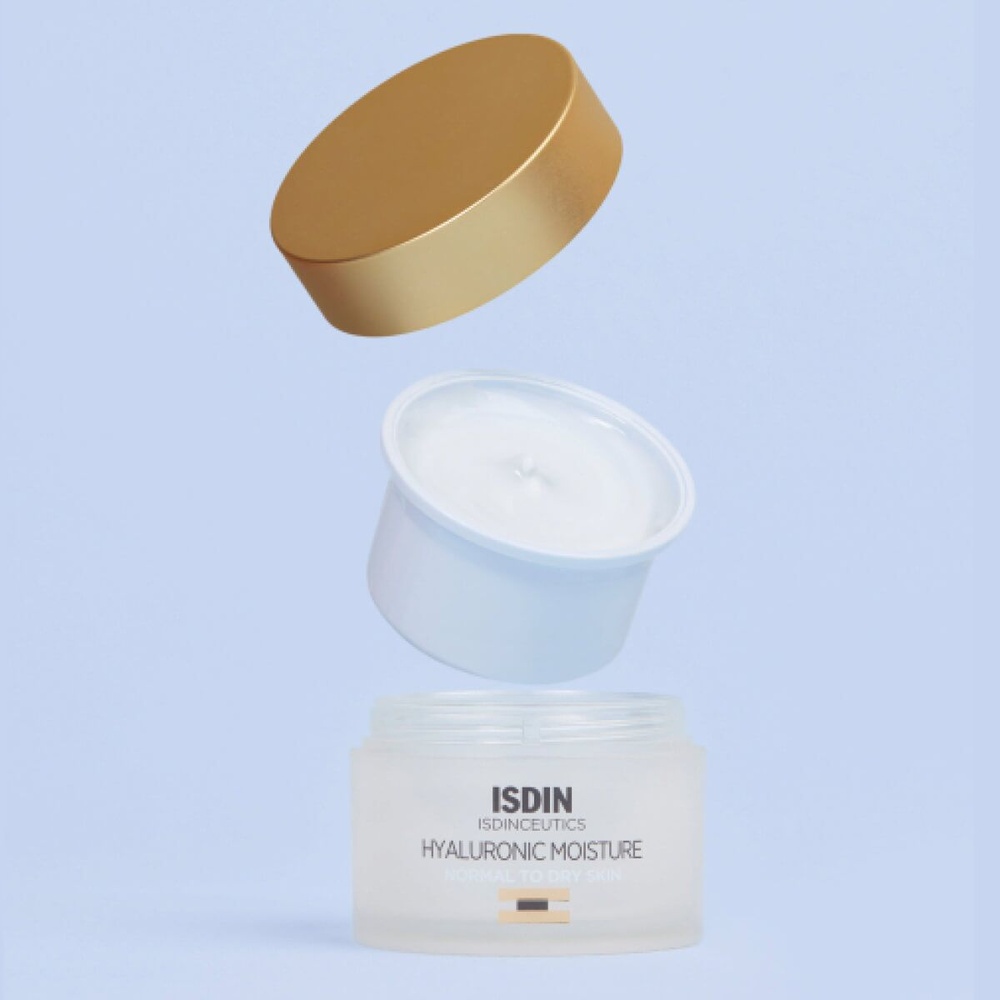 isdin Recharge Hyaluronic Moisture Peaux Normales à Sèches Crème de jour hydratante à l'acide hyaluronique Peaux Normales à Sèches