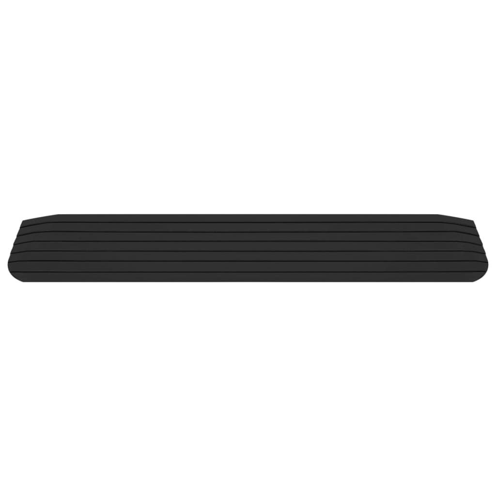 vidaXL Verkehrsschild Schwellenrampen 2 Stk. 110x21x2,5 cm Gummi, (2 St)