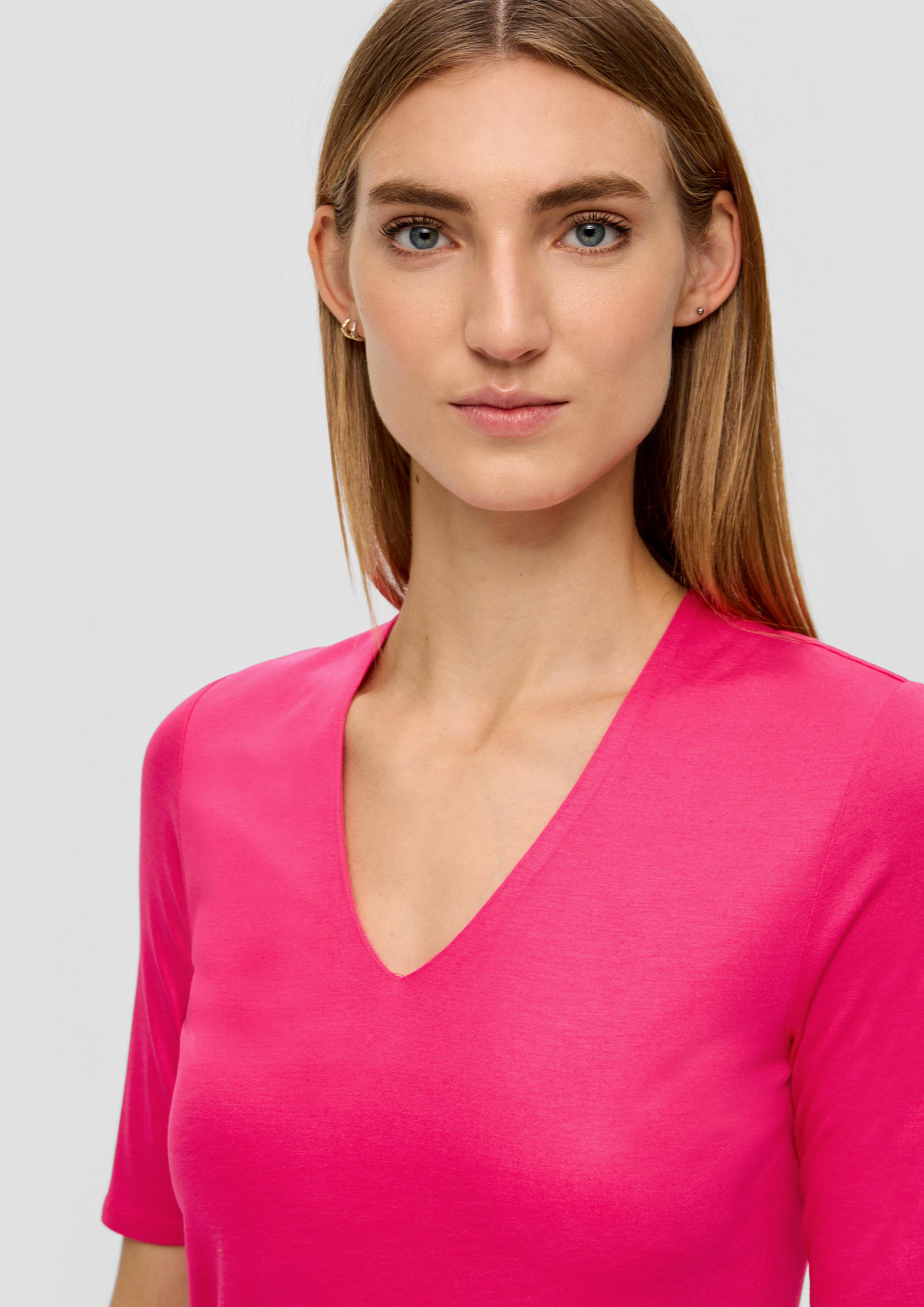 Blusenshirt aus reiner Viskose  2142496-4528