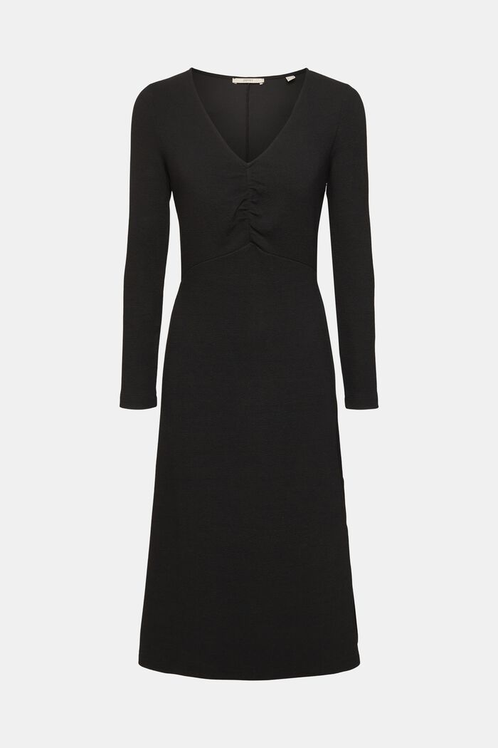 Midikleid mit V-Ausschnitt