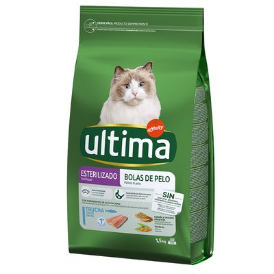 Ultima Feline Sterilized Hairball mit Forelle