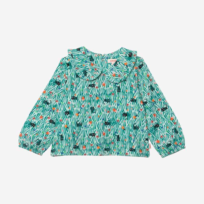 Blouse fille floral-chat Catimini
