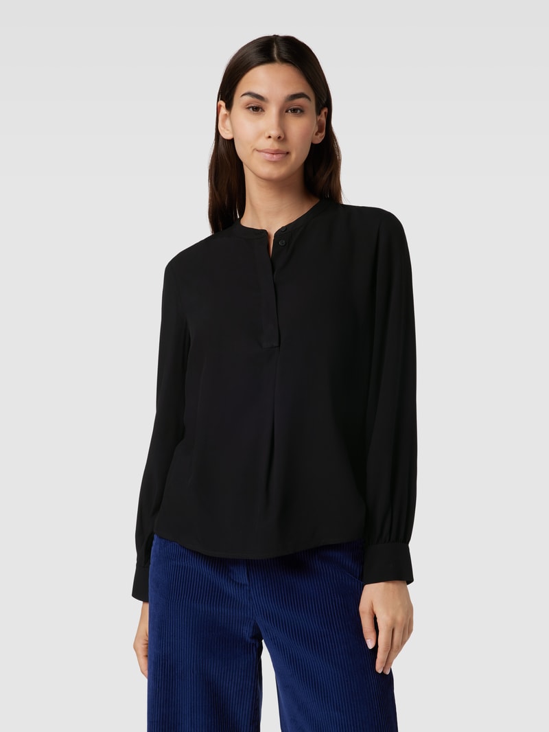 Bluse mit Ballonärmeln in schwarz