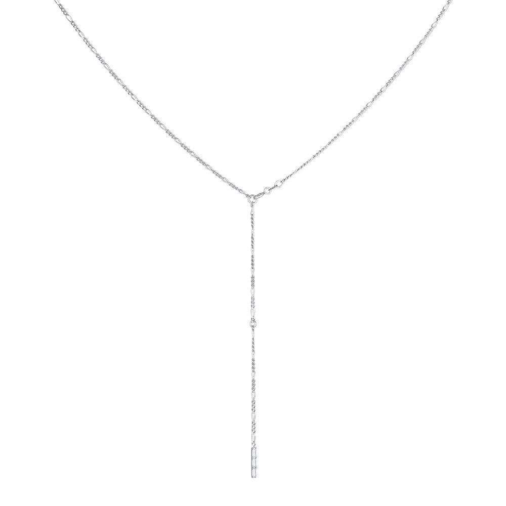 Elli PREMIUM Elli PREMIUM Collier Collier en Y pour dames Figaro Topaze Geo ajustable en argen collier