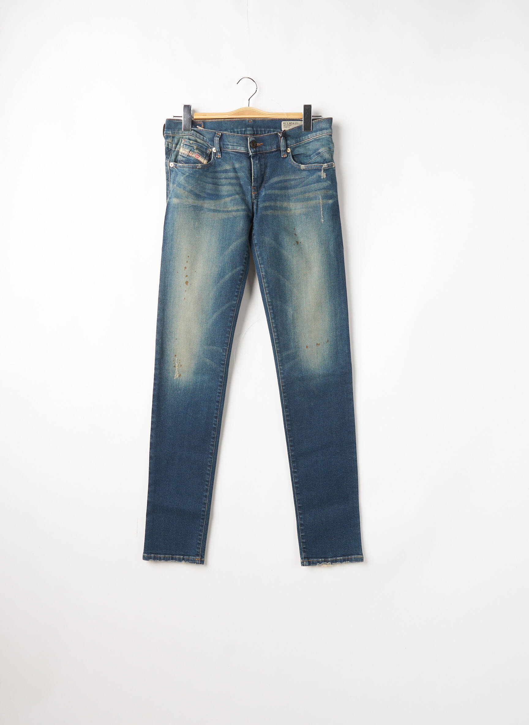 Diesel Jeans Skinny Femme couleur bleu