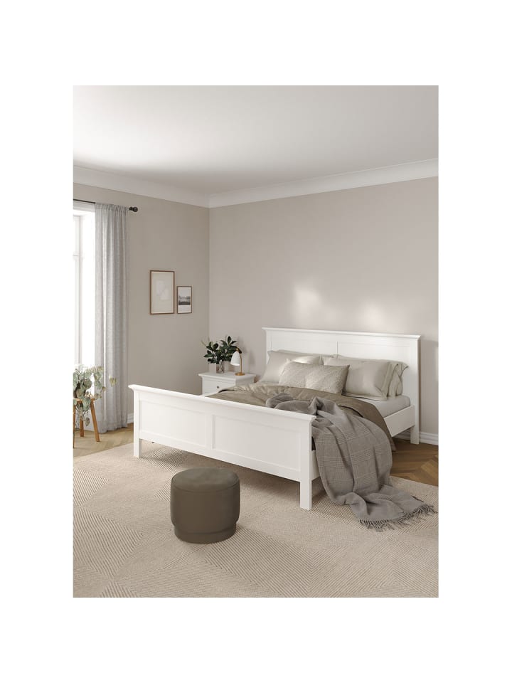 ebuy24 Doppelbett Venedig Weiß 179 x 211 cm günstig kaufen onesize