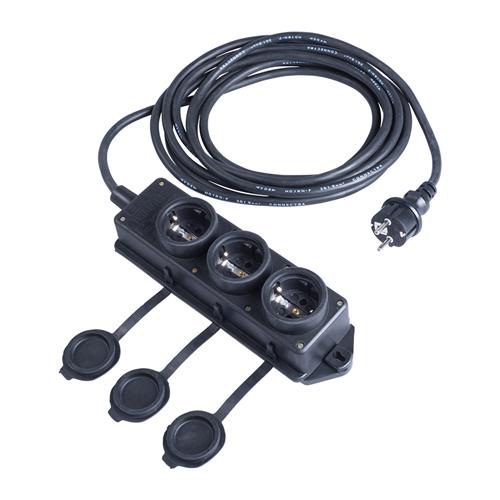 Connectra 46.411 Μπλοκ επαφών νάιλον 3 οδών - 5m - H07RN-F - 3 G 1,5 mm²