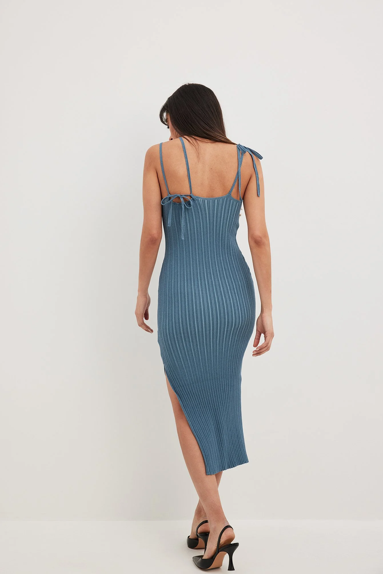 Geripptes Trägerkleid