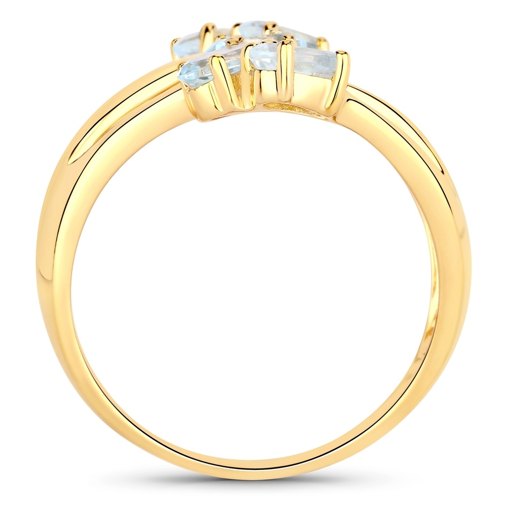 Rafaela Donata Bague Argent sterling Topaz bleu en Or jaune Bague