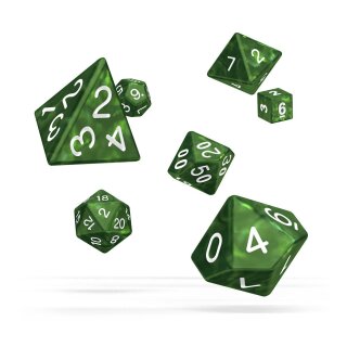 Oakie Doakie Dice Würfel RPG-Set Marble - Grün (7)