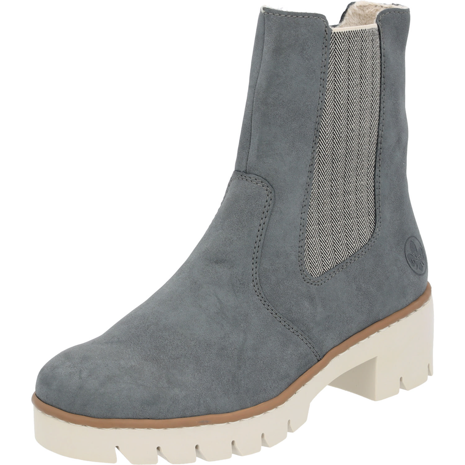 Rieker X5780, Stiefeletten, Damen, Blau (Jeans/Leinen)