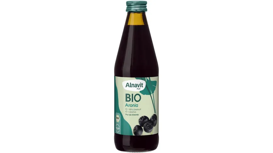 Alnavit Bio Aronia Direktsaft glutenfrei 330 ml