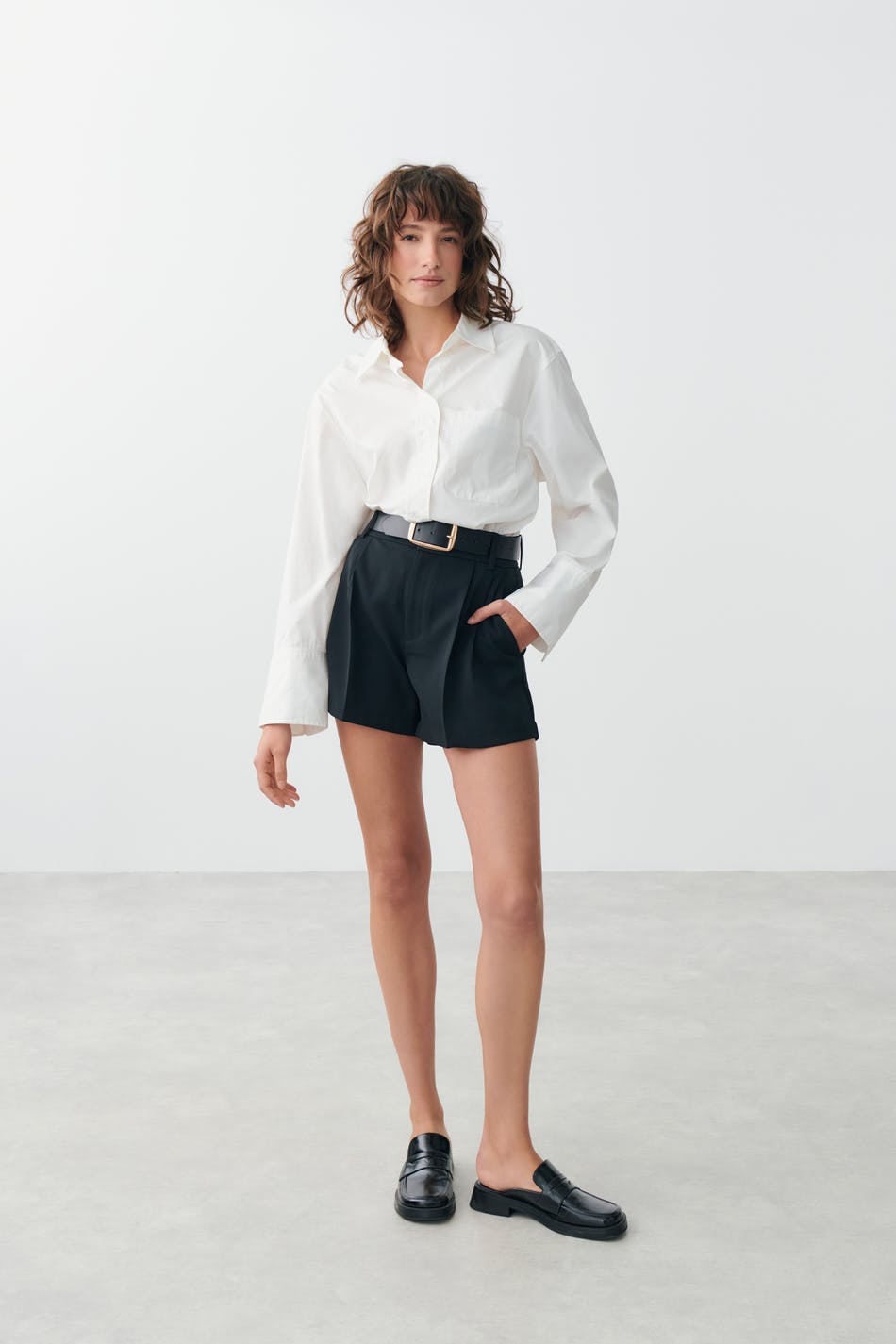 Highwaist tailored shorts