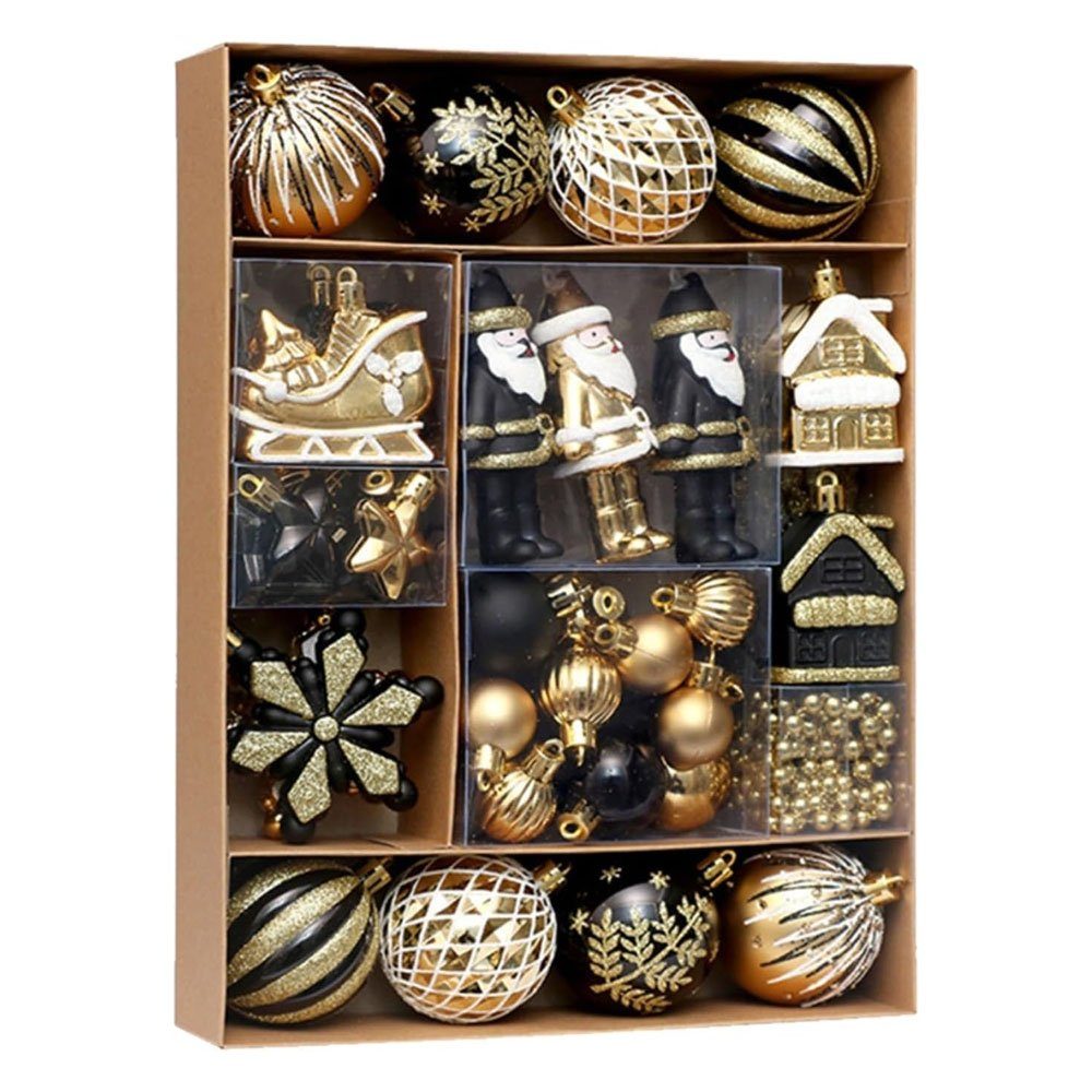 Sarfly Christbaumschmuck Weihnachtskugeln, Weihnachtsbaum Dekorationsset