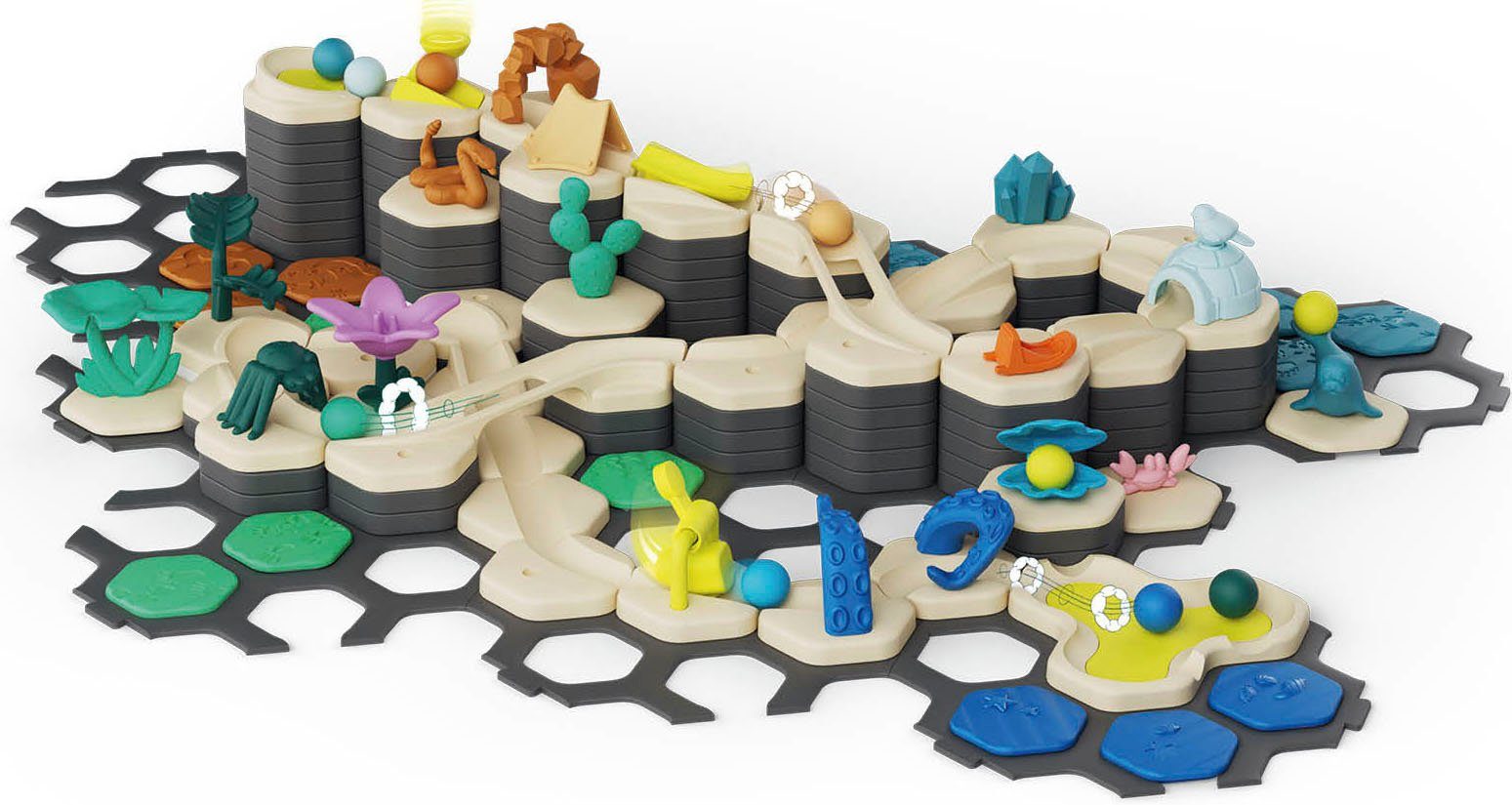 Ravensburger Kugelbahn-Bausatz GraviTrax Junior, Starter-Set XXL Planet, Made in Europe; FSC® - schützt Wald - weltweit