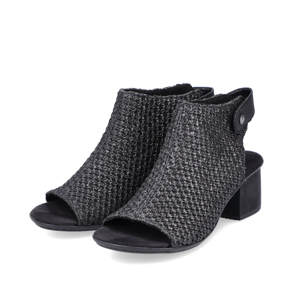 Rieker Damen Riemchensandaletten tiefschwarz