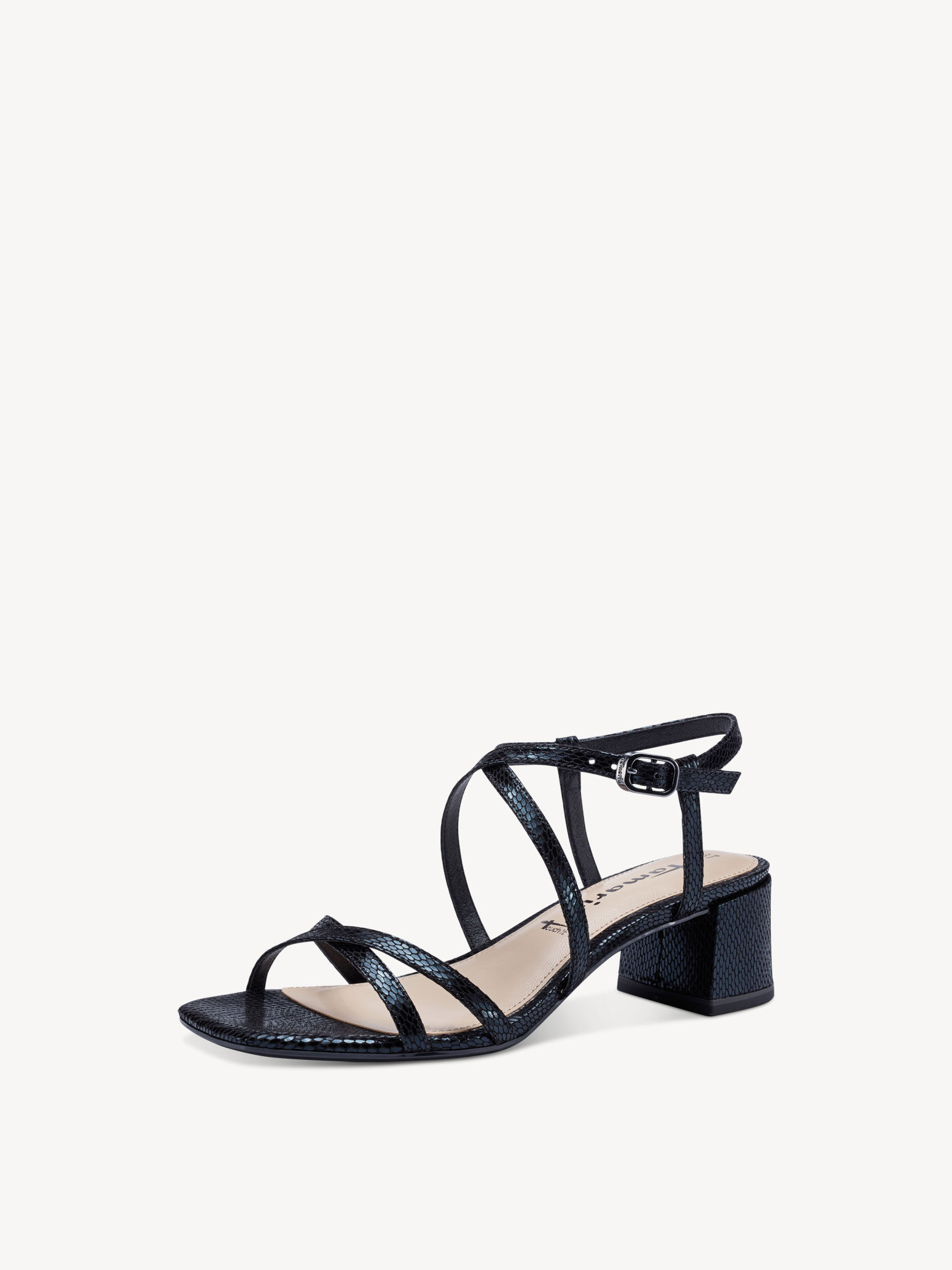 Sandale à talon - noir