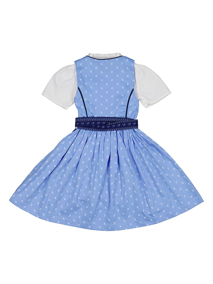 Isartrachten Dirndl in Hellblau/ Dunkelblau günstig kaufen