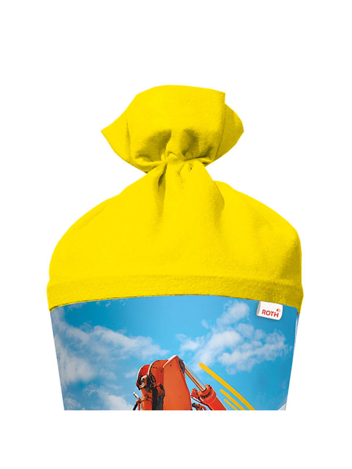 ROTH Schultüte groß Achtung Bagger 70 cm,Glanzfolie in Bunt günstig kaufen onesize