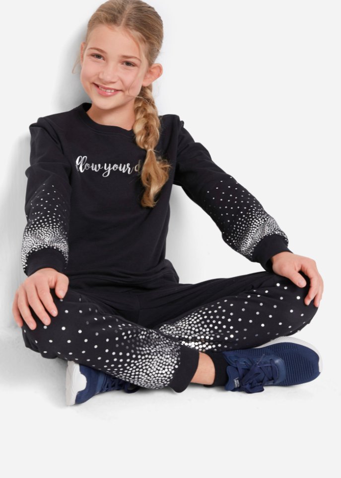 Mädchen Sweatshirt + Sweathose (2-tlg. Set)