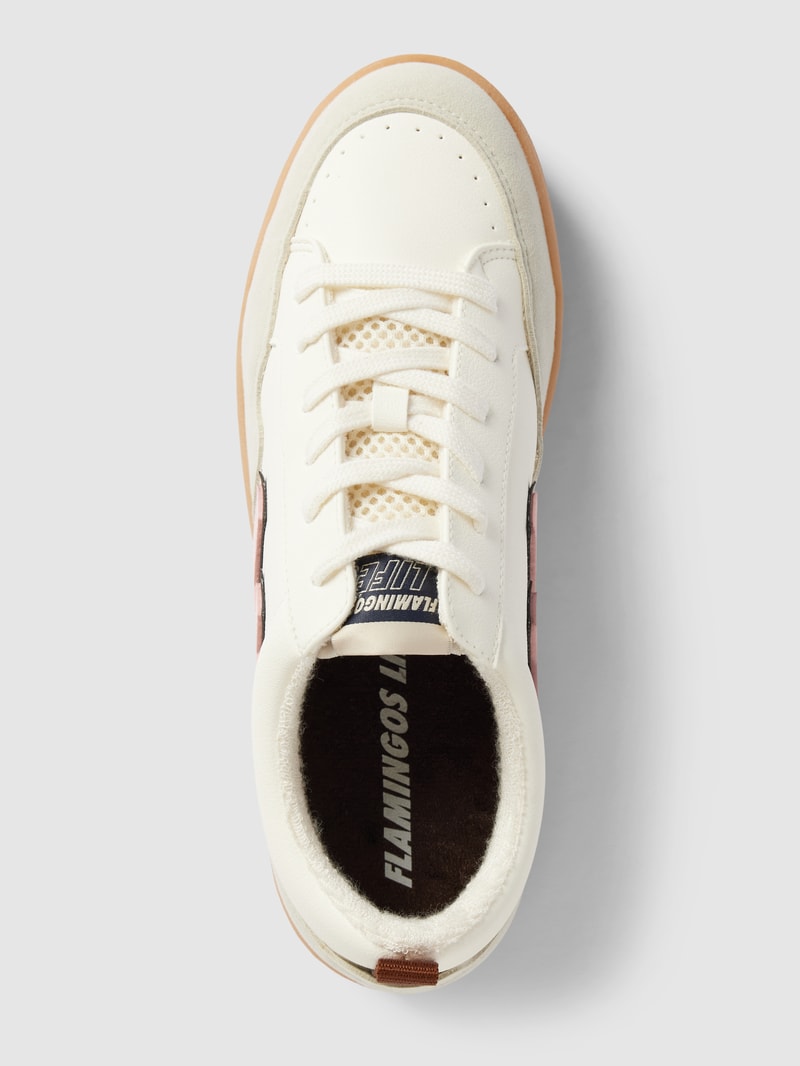 Sneaker mit Label-Detail Modell 'ROLAND' in weiß