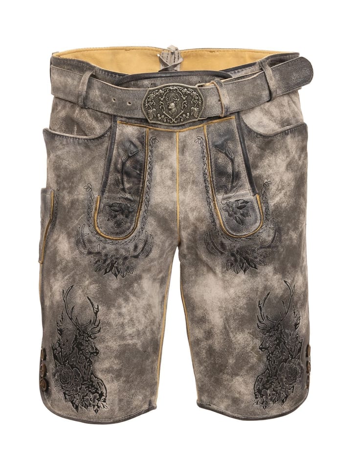 MADDOX Lederhose BRIENZ in stein günstig kaufen
