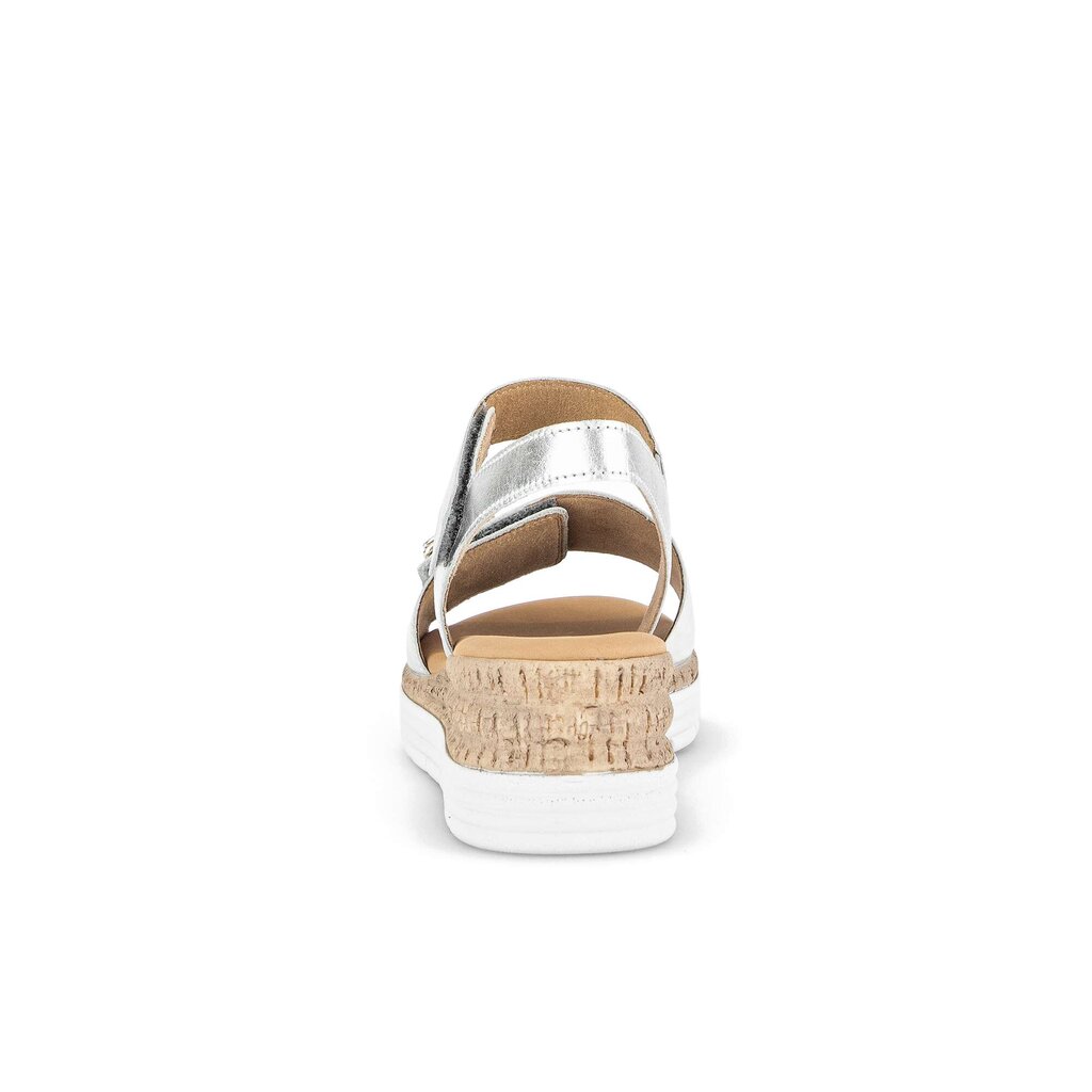 Gabor comfort Keilsandalette silber