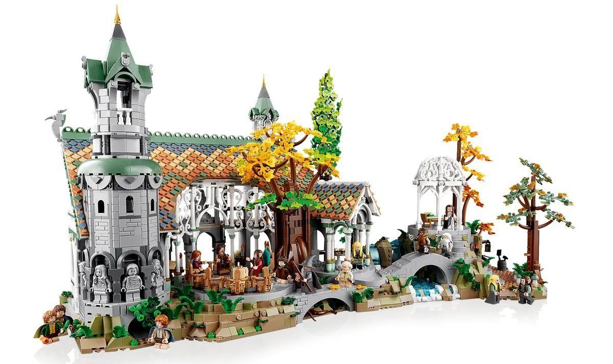 LEGO® Spielbausteine 10316 Der Herr der Ringe - Bruchtal mit 15 Minifiguren, (Set, 6167 St., Konstruktionsset), Baue ein Tal aus Mittelerde, Geschenk zu Weihnachten