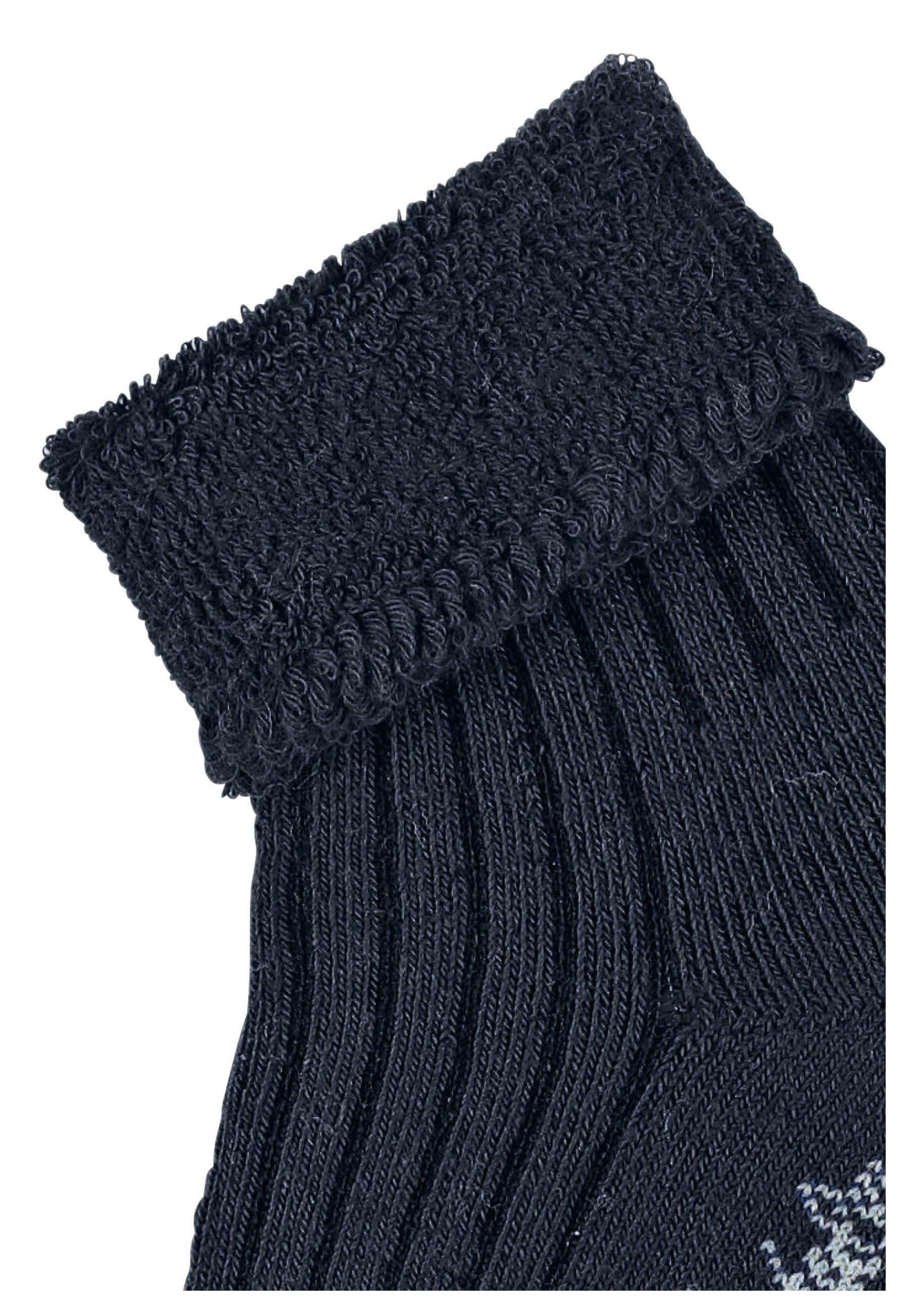Babysocken uni mit Rippstruktur, Vollplüsch innen