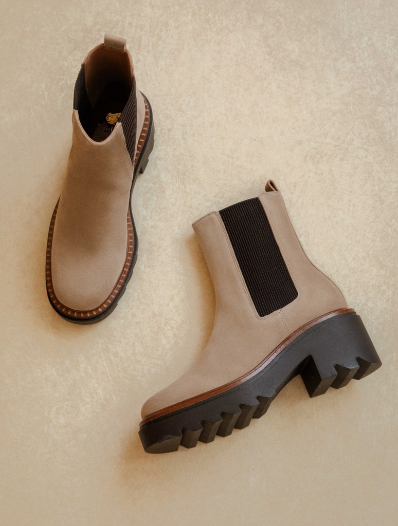 Cameron - Taupe Mohair