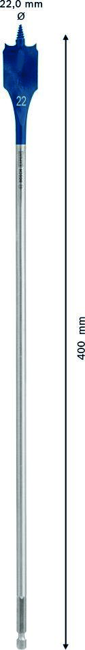 Bosch Blue Accessories 2608900348 Τρυπάνι Expert SelfCut Speed 22 x 400 mm