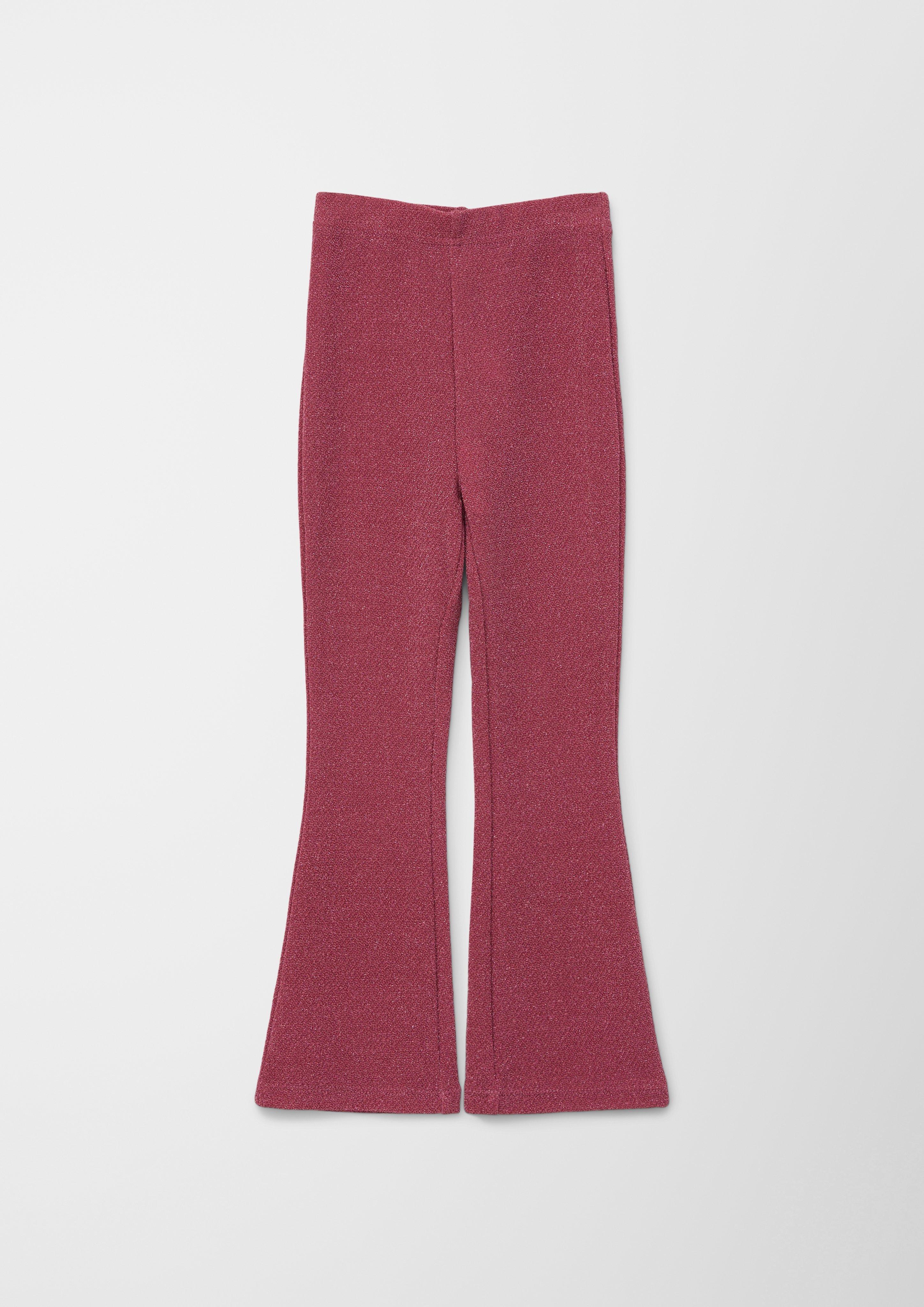 Slim: Flared Leggings mit Glitzergarn  2141185-4592