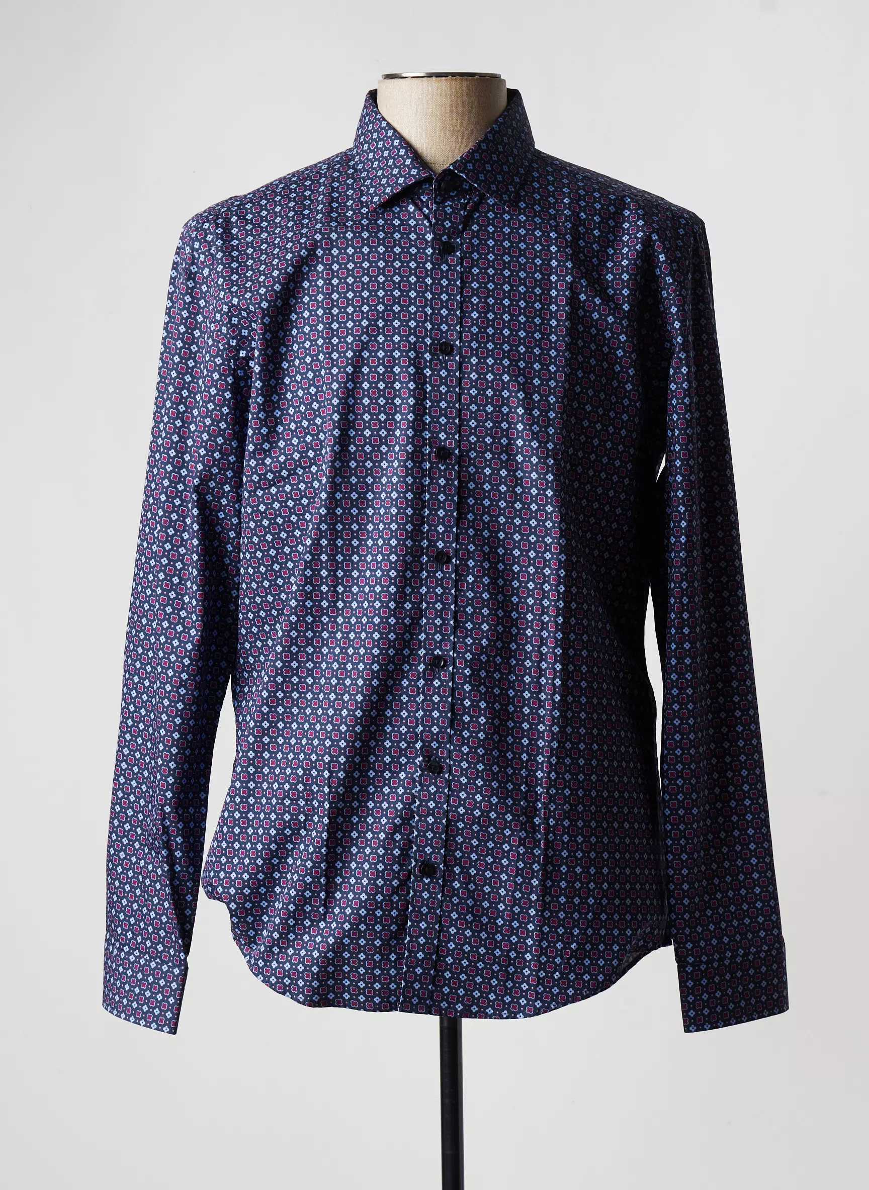 Seiden Sticker Manches Longues Homme couleur bleu