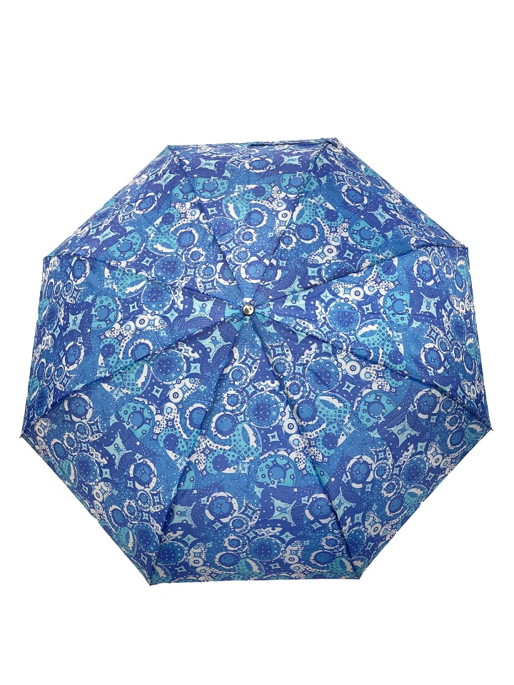 ANELY Kleiner Regenschirm Paris Gemustert Taschenschirm in Blau günstig kaufen onesize