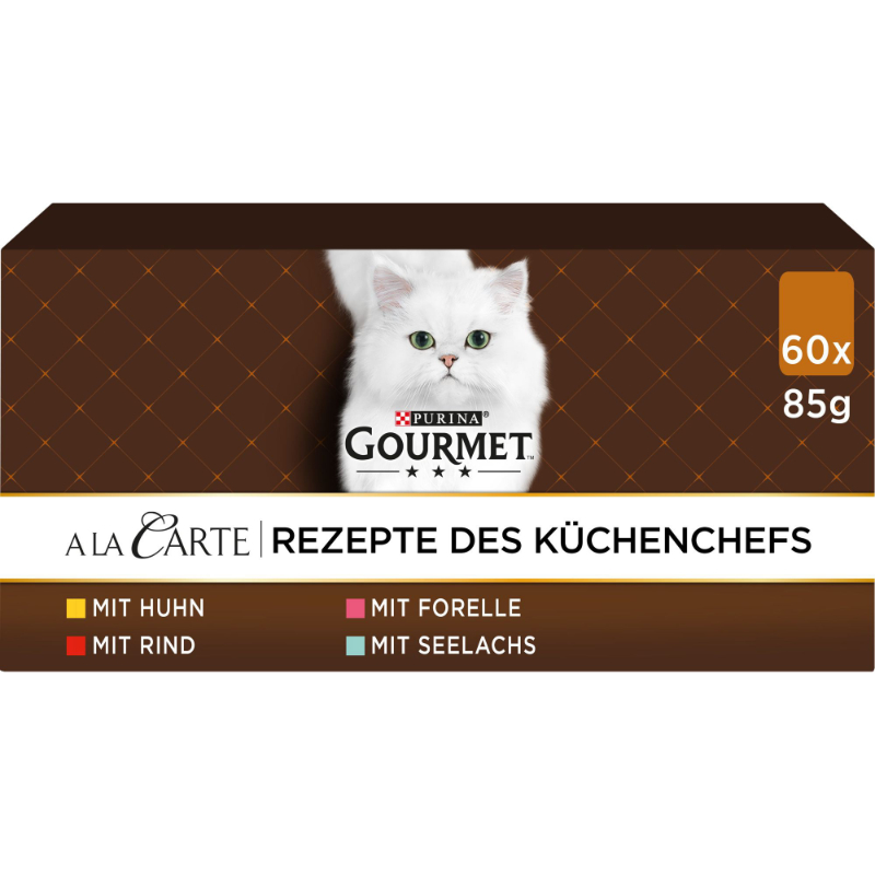 GOURMET Nassfutter GOURMET à la Carte Sorten-Mix 60x85g