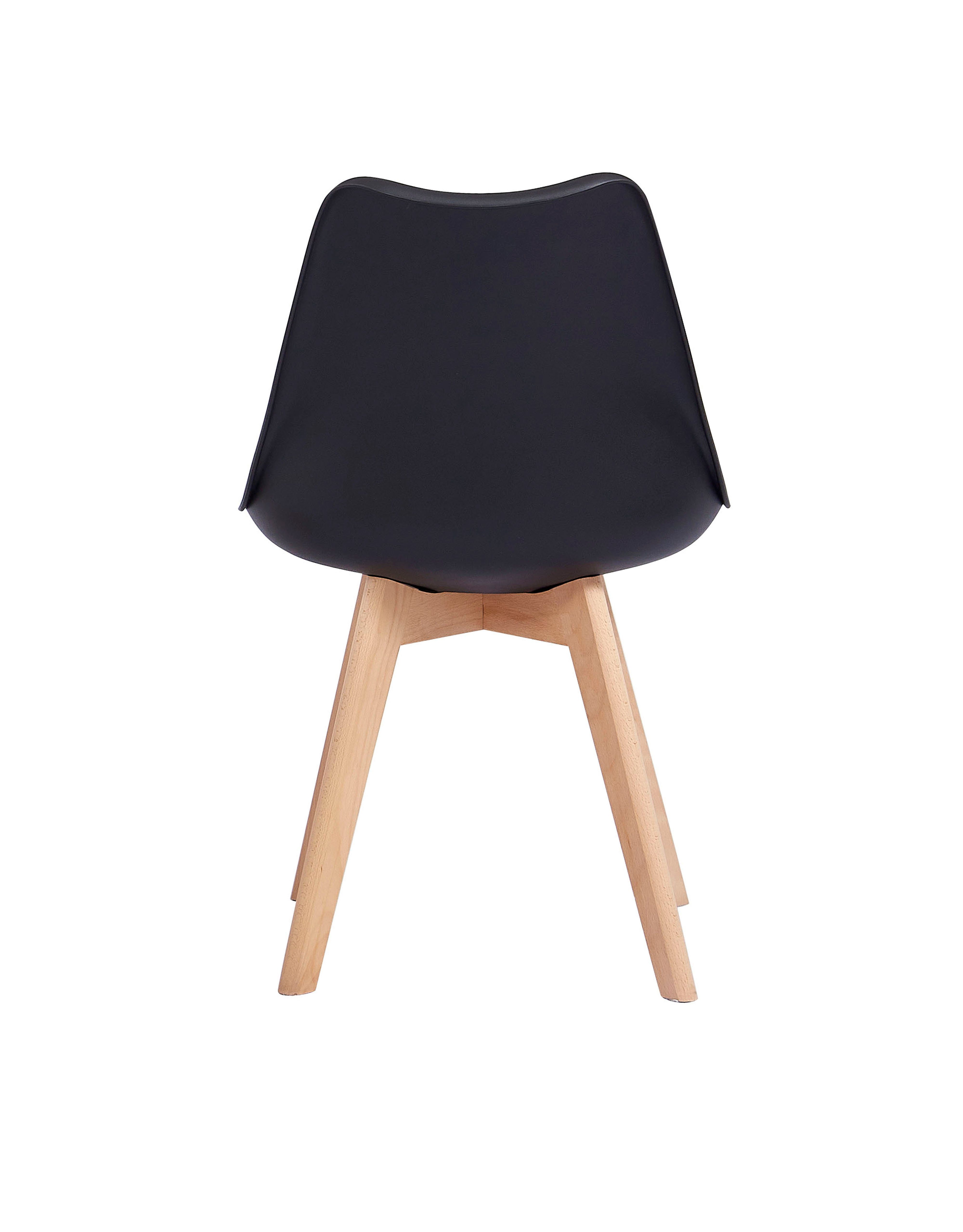 SAM® Schalenstuhl Mani, mit integriertem Kunstleder-Sitzkissen und Massivholzgestell