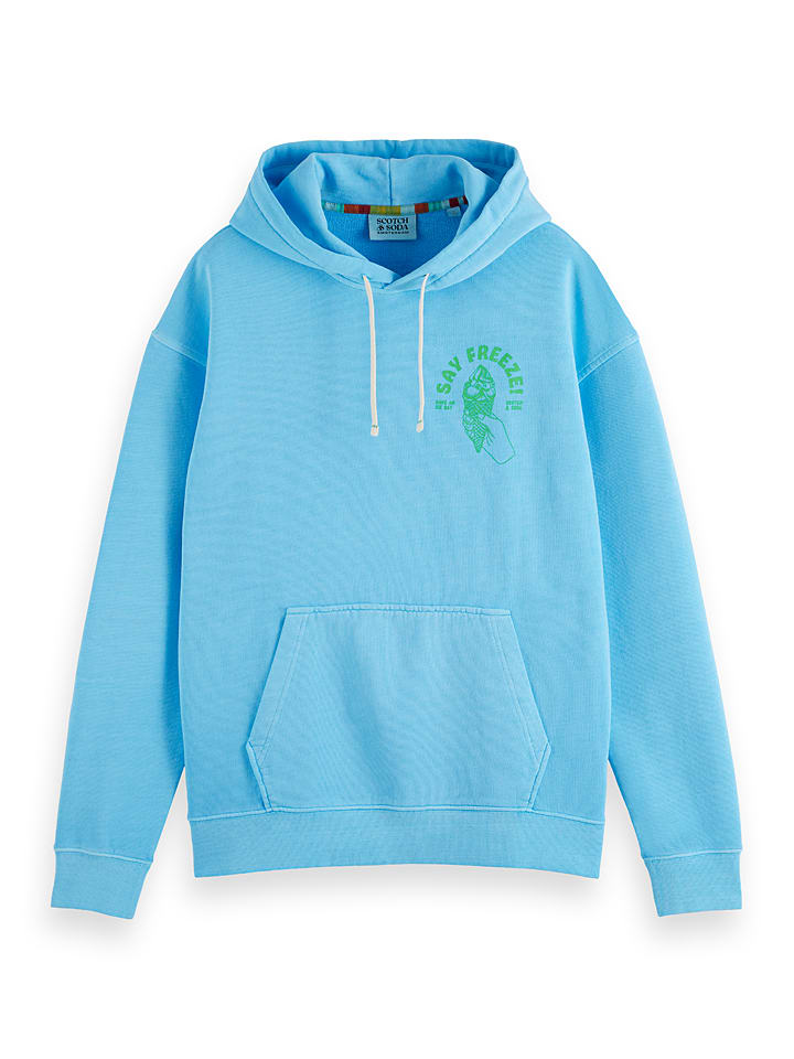 Scotch & Soda Hoodie in Hellblau günstig kaufen